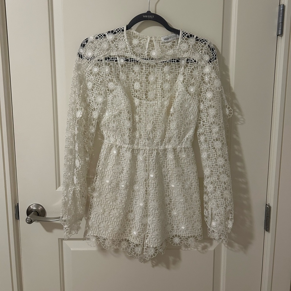 Alice McCall Flower Romper white